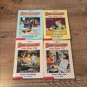 Vintage Bundle of Books Baby-Sitters Club Little Sister #24-25-26-27